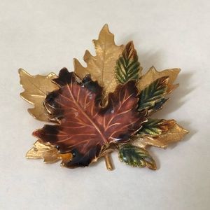 Kenneth Cole Fall Leaf Brooch